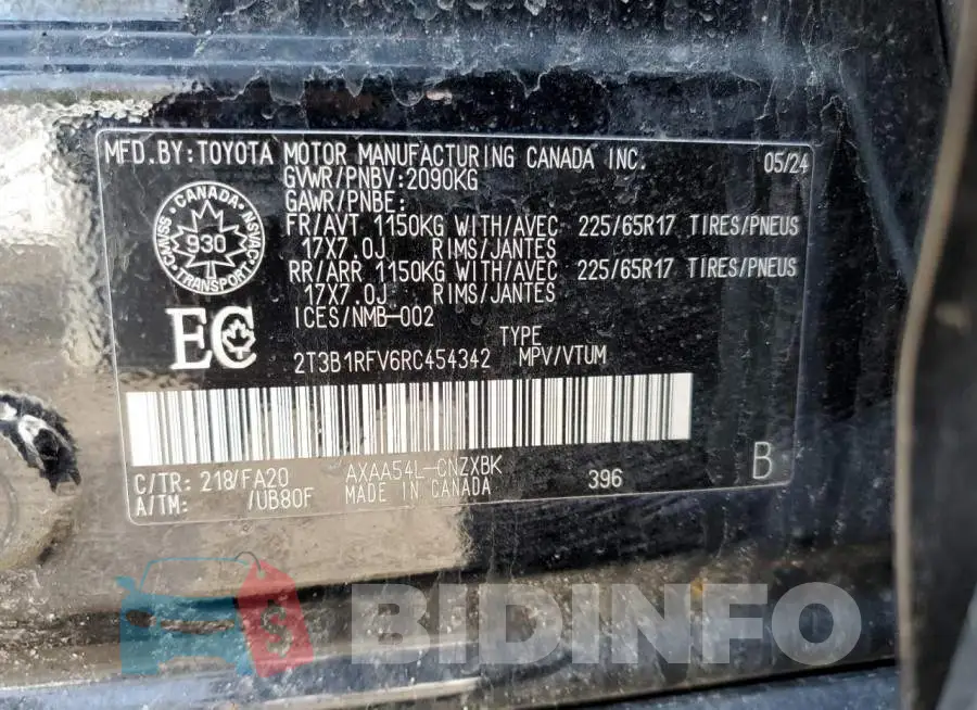 2T3B1RFV6RC454342 Photo# 13
