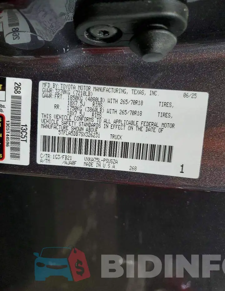 5TFLA5DB7SX326231 Photo# 12