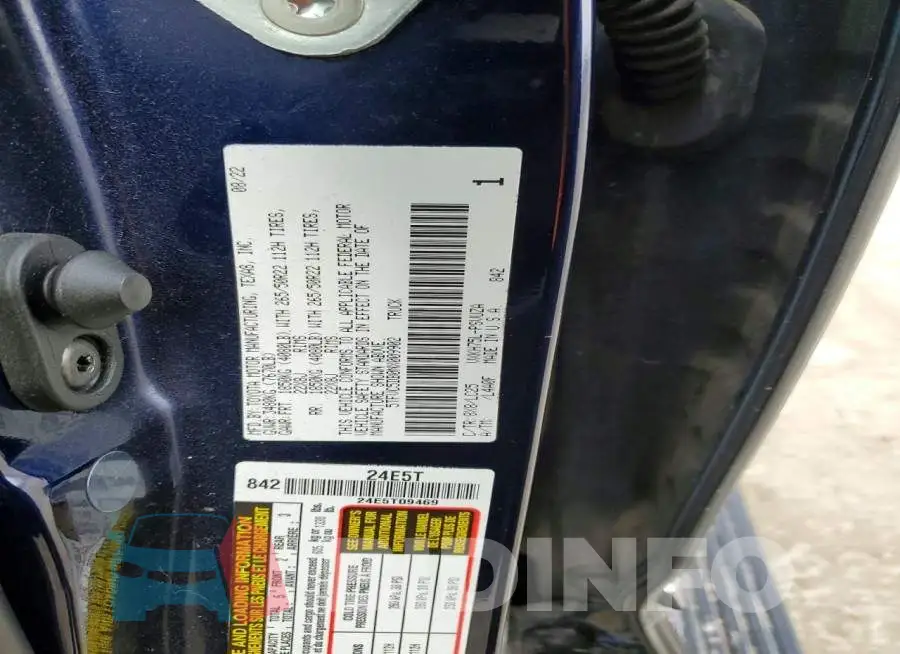 5TFVC5DB0NX009902 Photo# 13