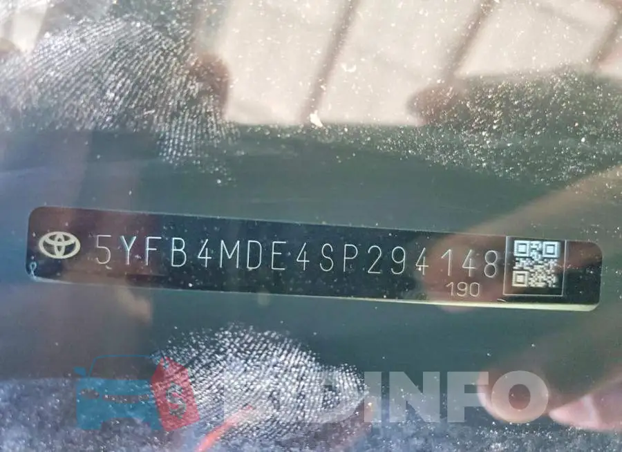 5YFB4MDE4SP294148 Photo# 12