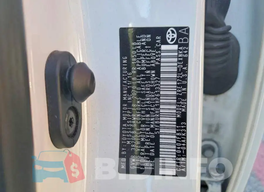 5YFBURHE1HP613327 Photo# 13