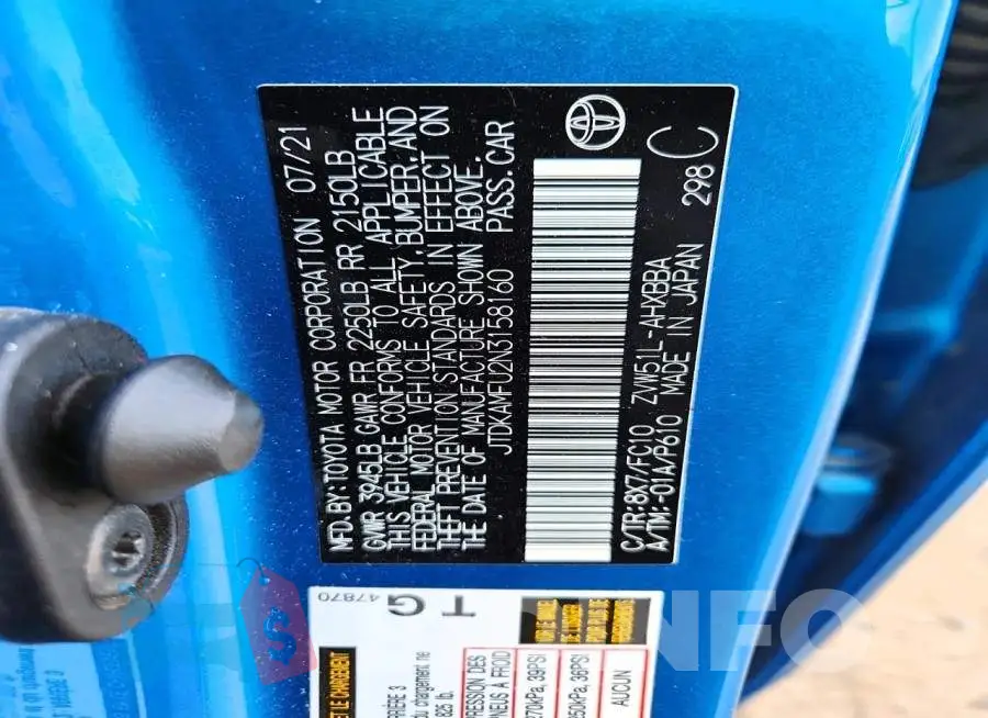 JTDKAMFU2N3158160 Photo# 12