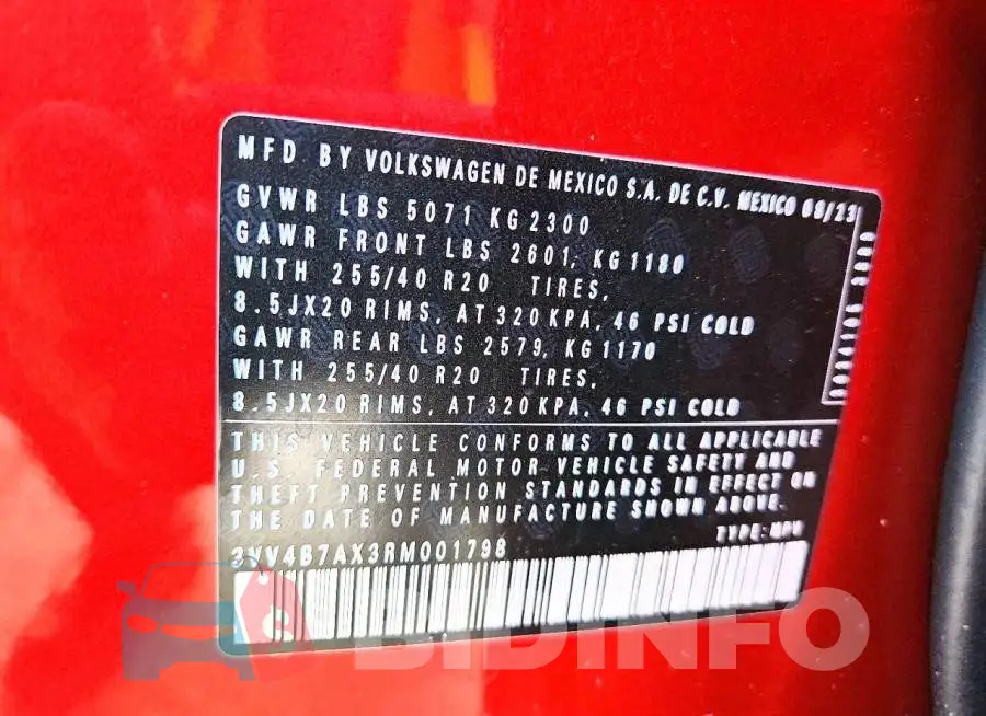 3VV4B7AX3RM001798 Photo# 13