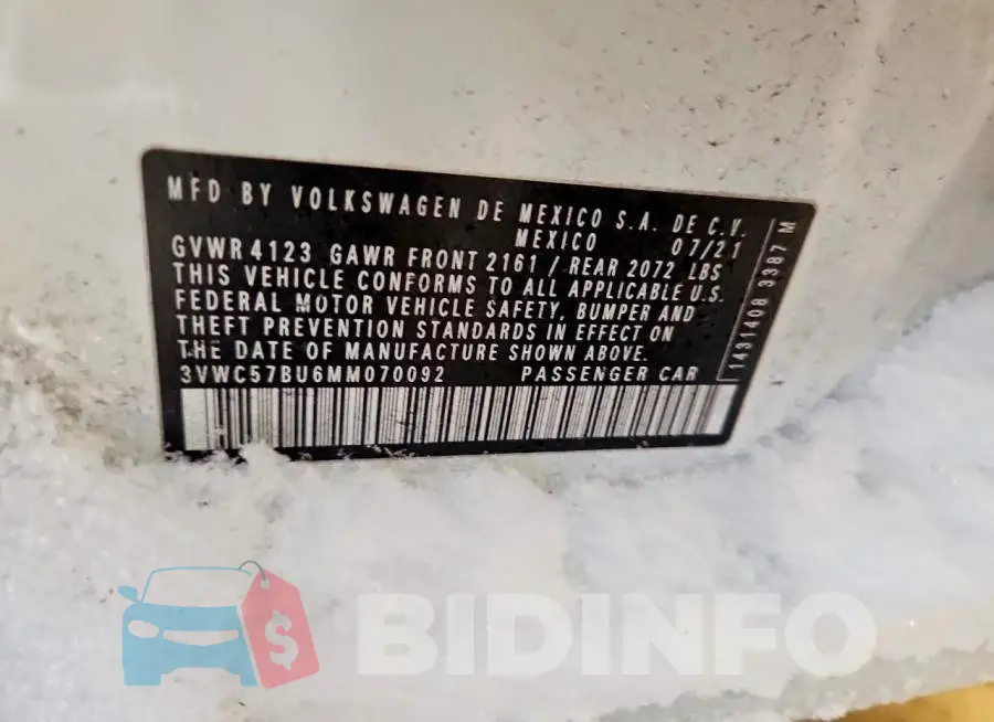 3VWC57BU6MM070092 Photo# 12