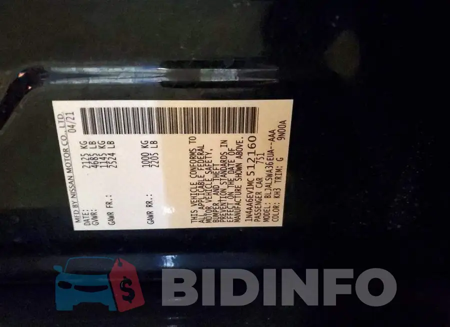 1N4AA6EV1MC512160 Photo# 12