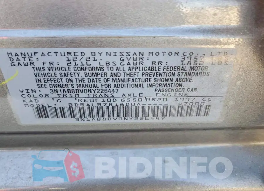 3N1AB8BV0NY226447 Photo# 12