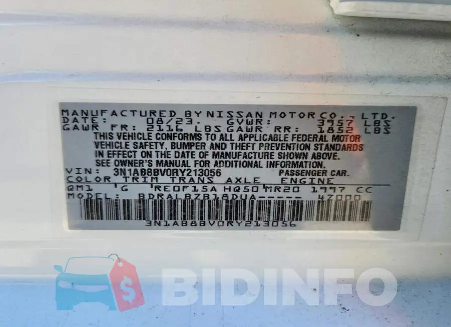3N1AB8BV0RY213056 Photo# 12