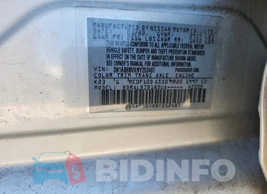 3N1AB8BVXNY252487 Photo# 12