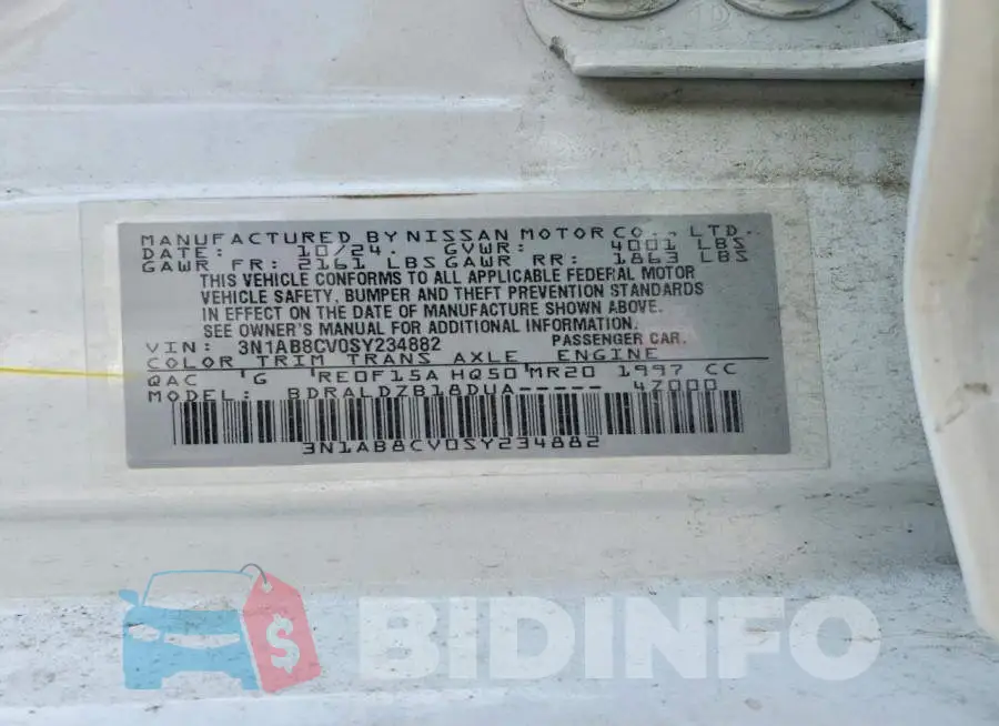 3N1AB8CV0SY234882 Photo# 13