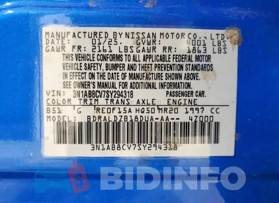 3N1AB8CV7SY294318 Photo# 12