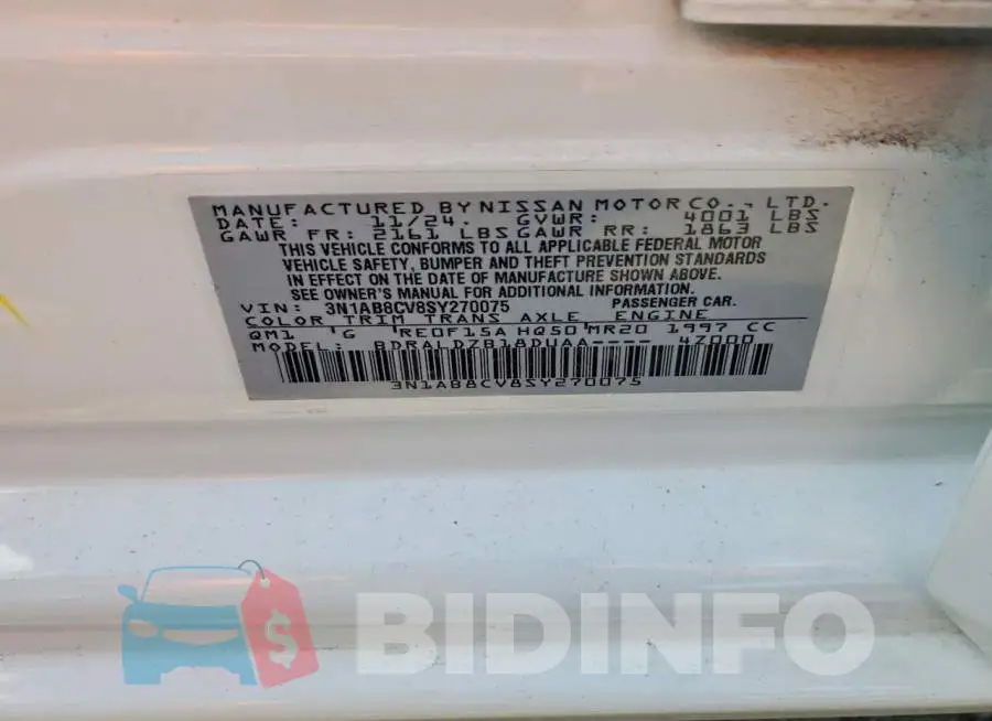 3N1AB8CV8SY270075 Photo# 12