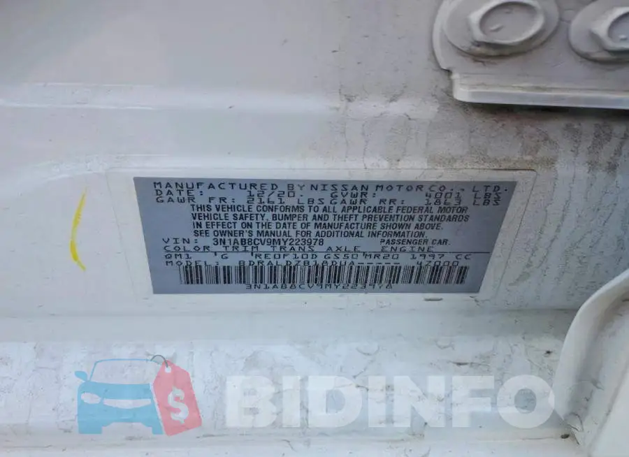 3N1AB8CV9MY223978 Photo# 12