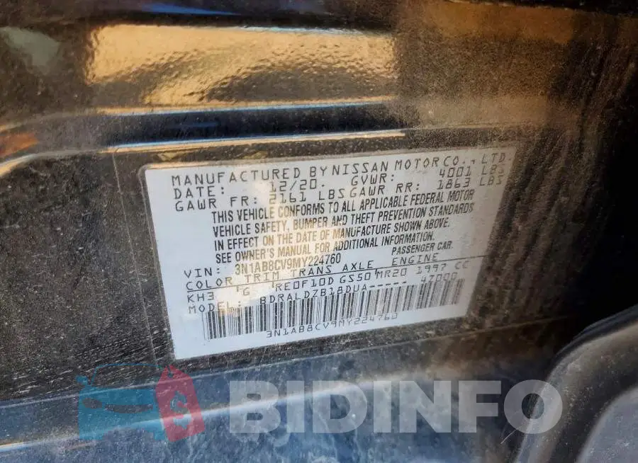 3N1AB8CV9MY224760 Photo# 12
