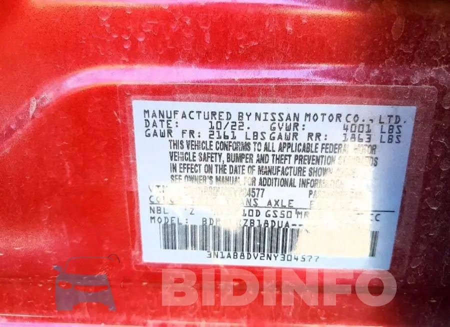 3N1AB8DV2NY304577 Photo# 12