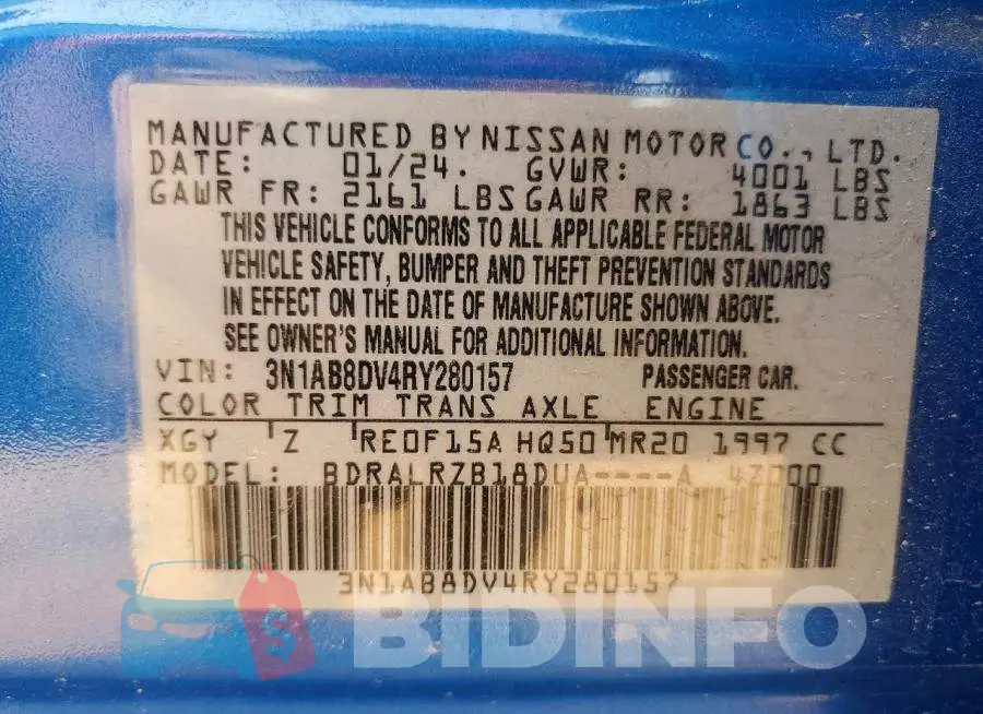 3N1AB8DV4RY280157 Photo# 13