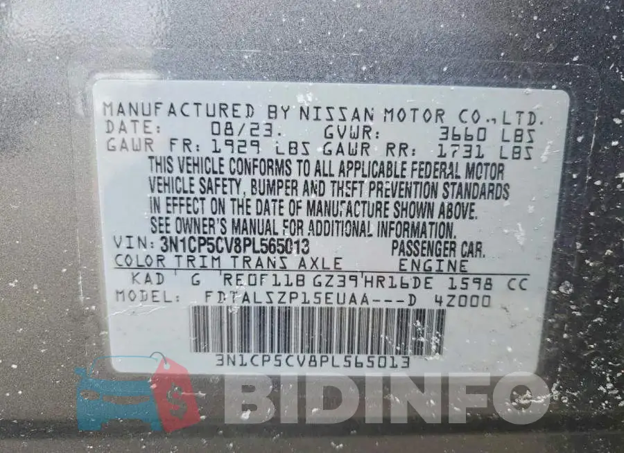 3N1CP5CV8PL565013 Photo# 13