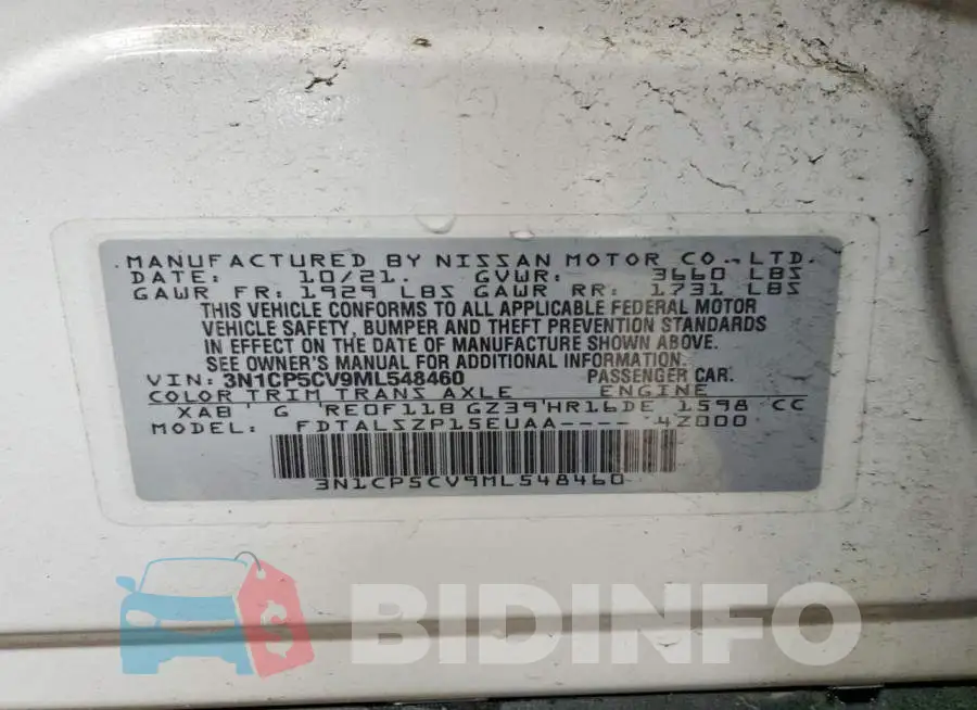 3N1CP5CV9ML548460 Photo# 14
