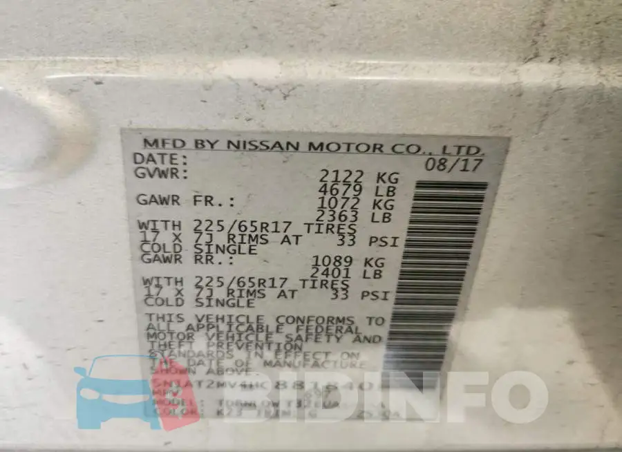 5N1AT2MV4HC881840 Photo# 13