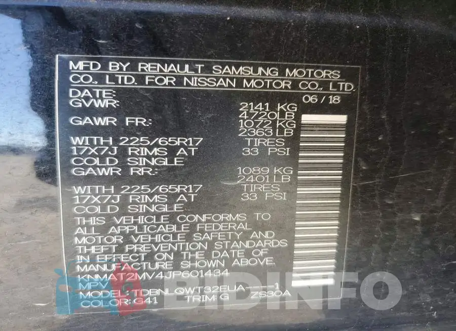 KNMAT2MV4JP601434 Photo# 13