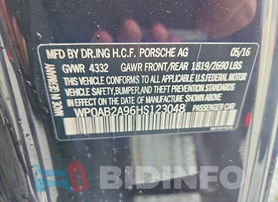 WP0AB2A96HS123048 Photo# 12