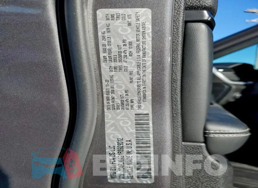 1C4RJKAG1R8929012 Photo# 13