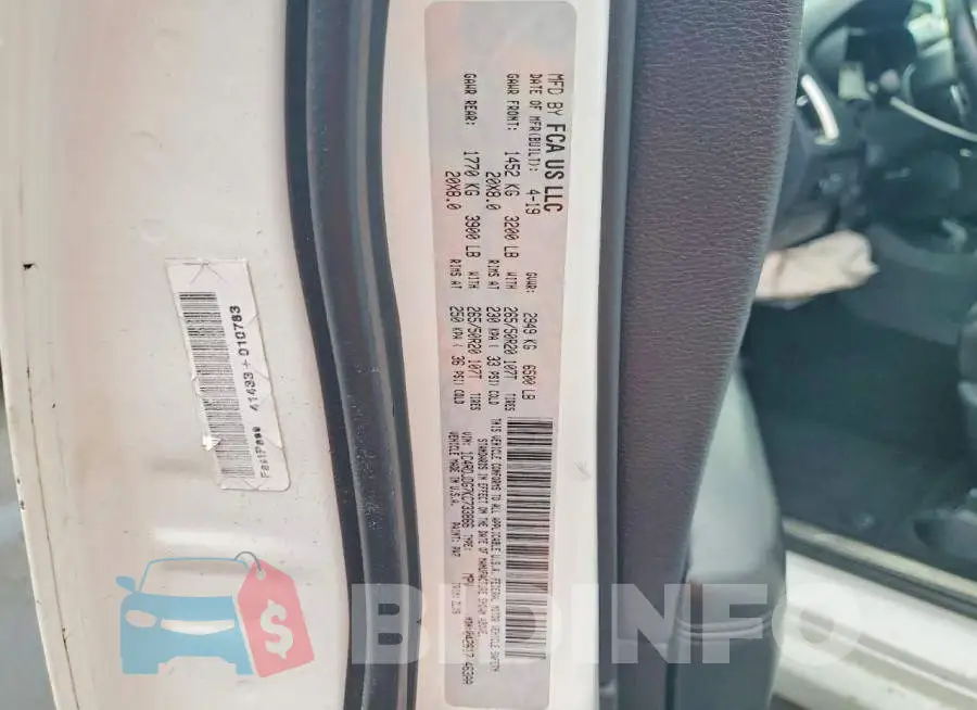 1C4RDJDG7KC733866 Photo# 13
