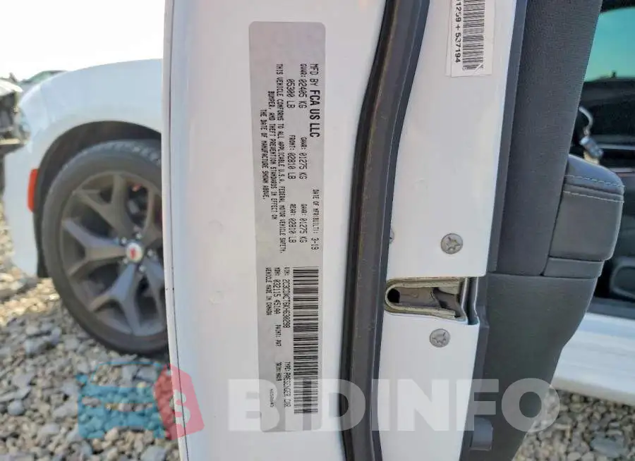 2C3CDXCT6KH630298 Photo# 12