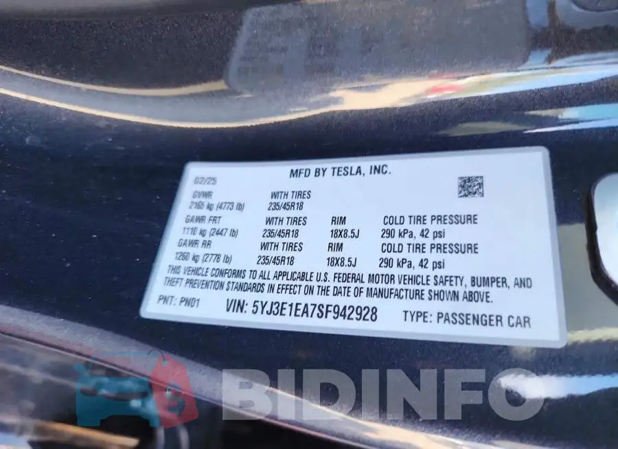 5YJ3E1EA7SF942928 Photo# 10