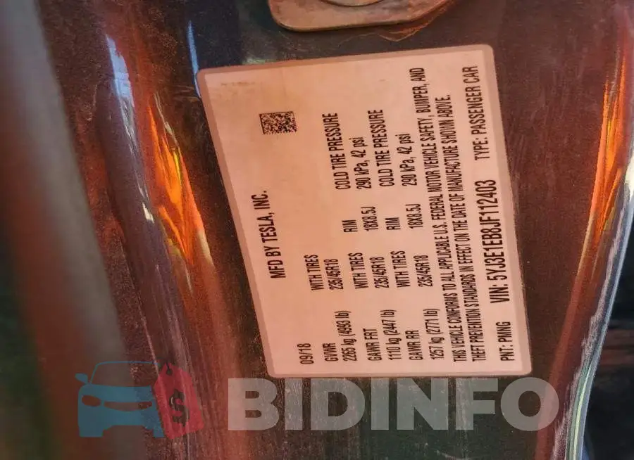5YJ3E1EB8JF112403 Photo# 13