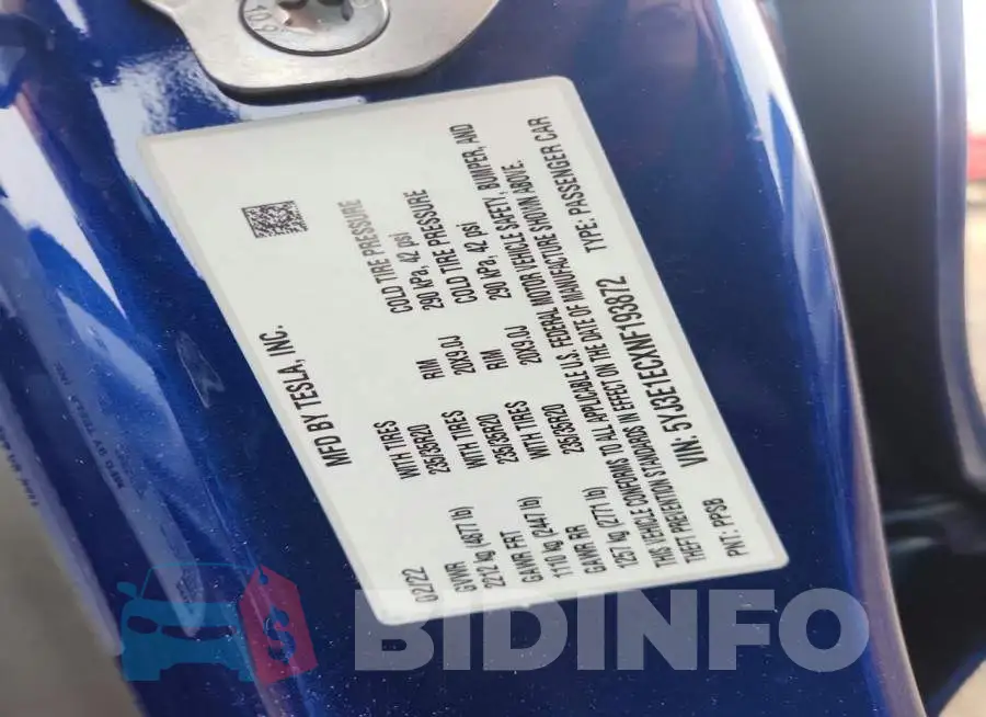 5YJ3E1ECXNF193872 Photo# 12