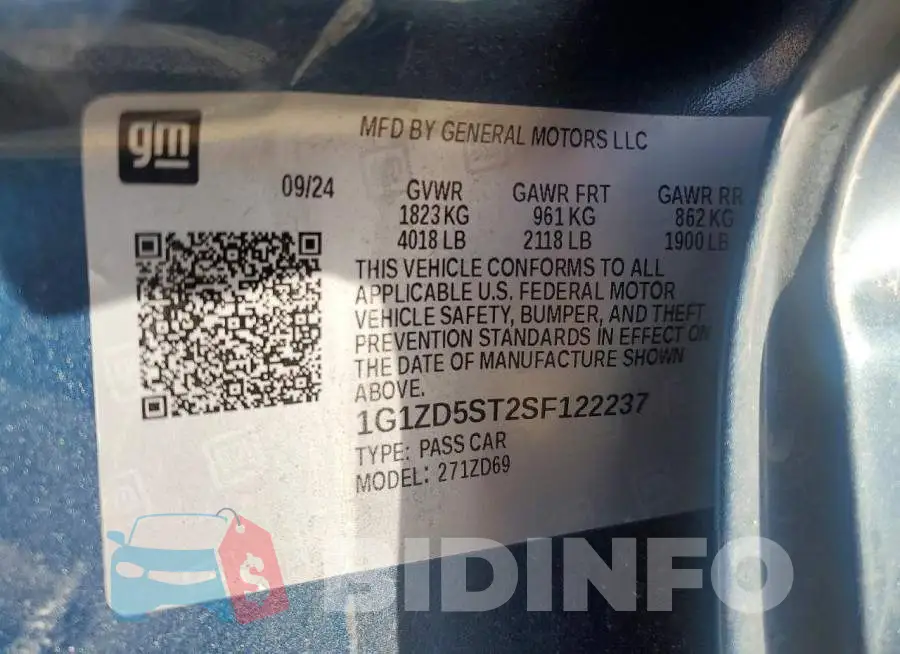 1G1ZD5ST2SF122237 Photo# 12