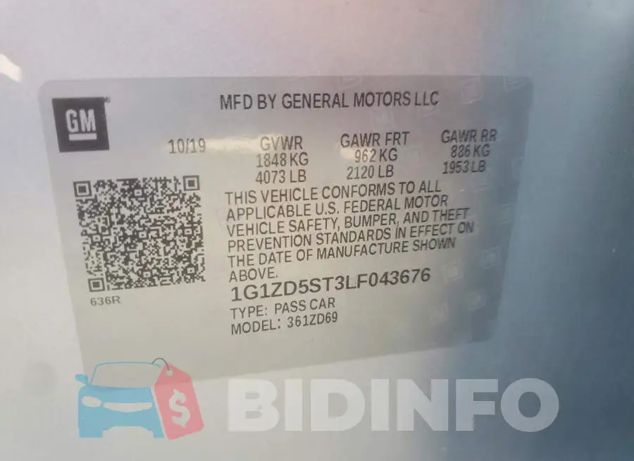 1G1ZD5ST3LF043676 Photo# 12