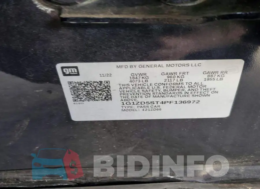 1G1ZD5ST4PF136972 Photo# 12