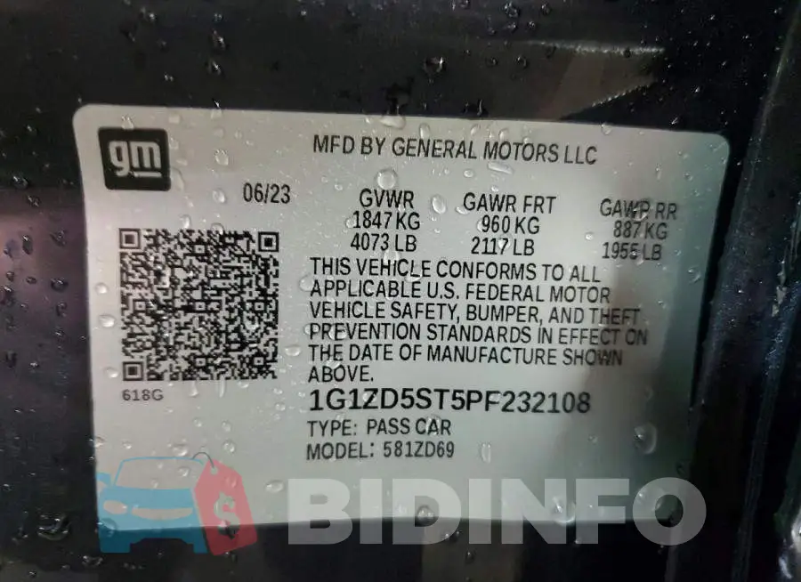 1G1ZD5ST5PF232108 Photo# 12
