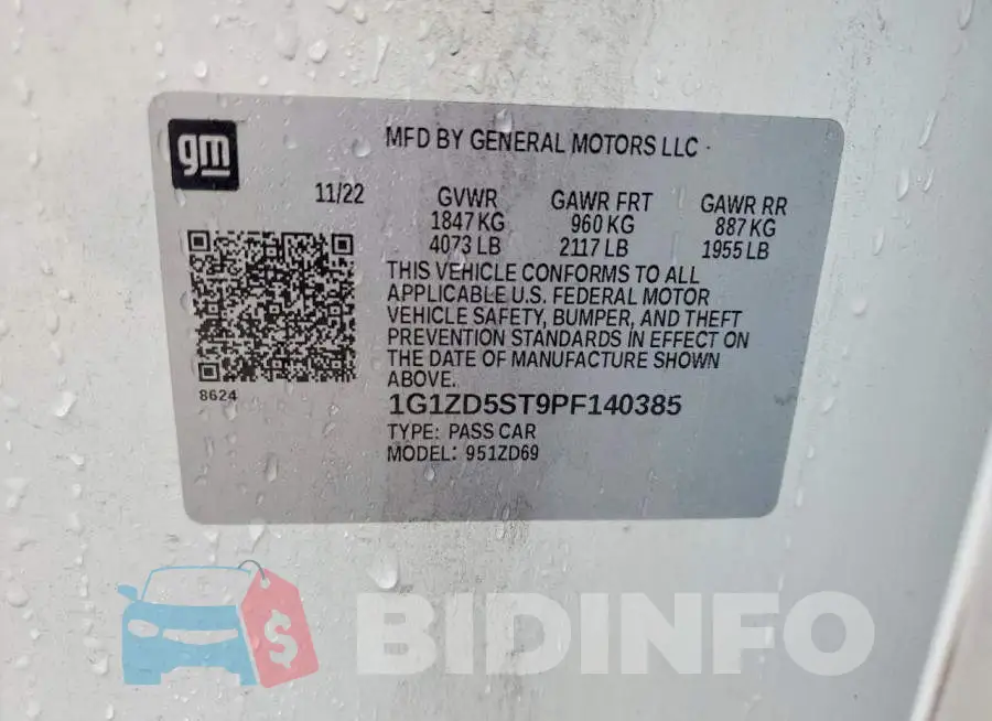 1G1ZD5ST9PF140385 Photo# 12
