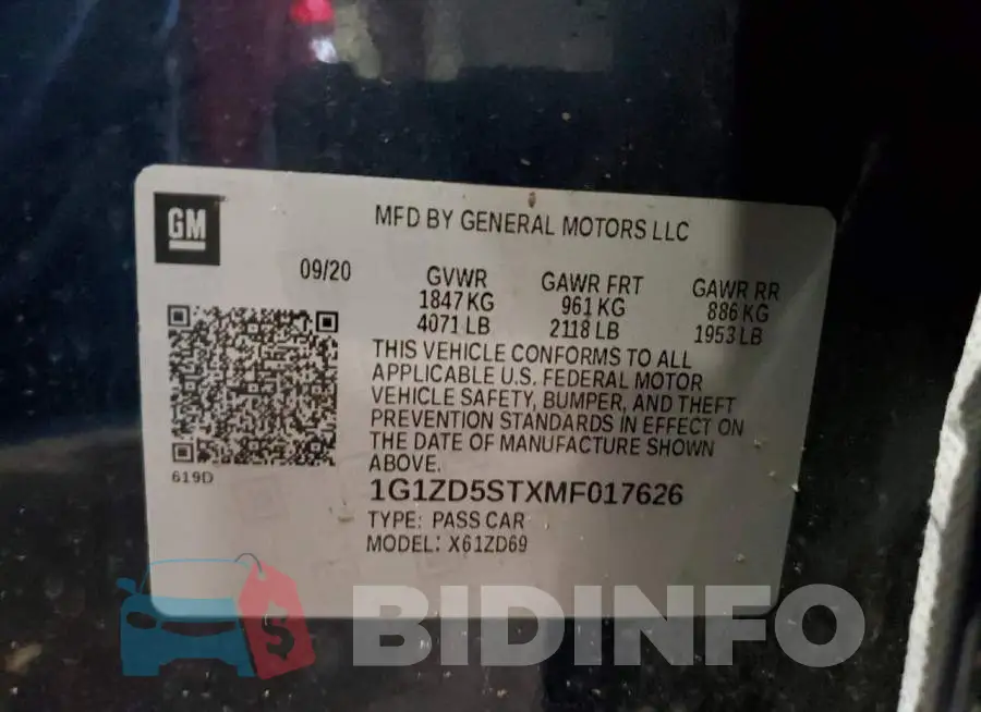 1G1ZD5STXMF017626 Photo# 12