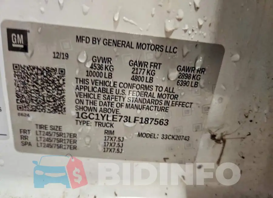 1GC1YLE73LF187563 Photo# 12