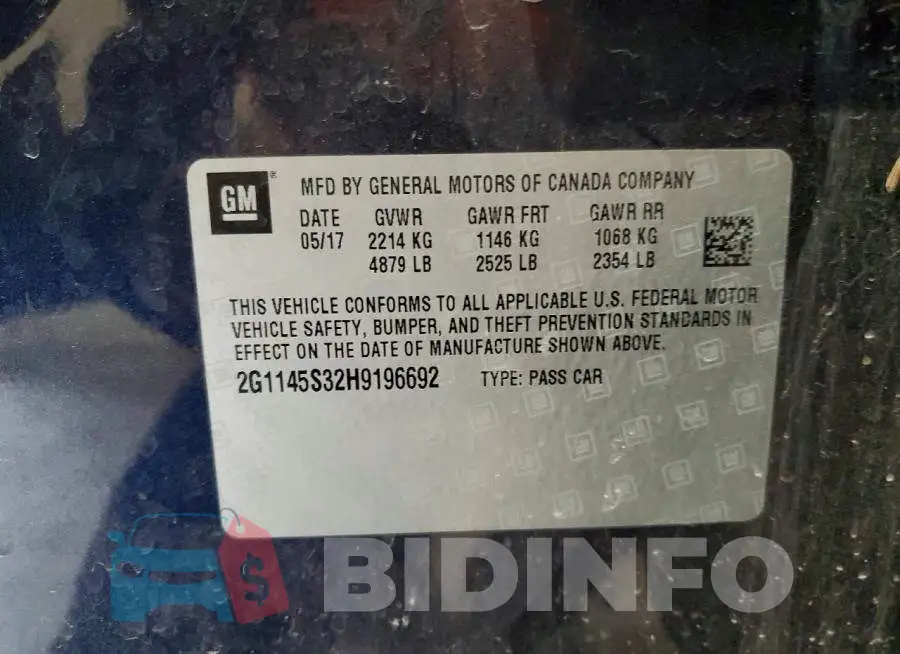 2G1145S32H9196692 Photo# 12