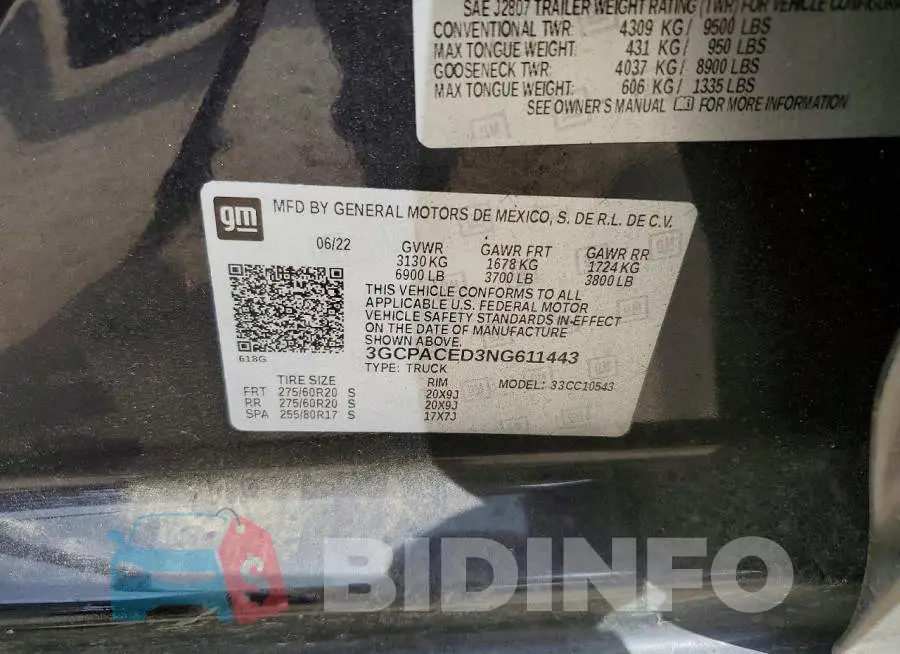 3GCPACED3NG611443 Photo# 12