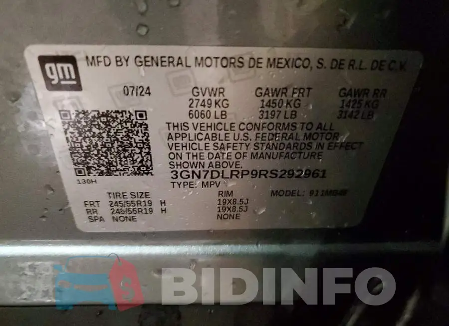 3GN7DLRP9RS292961 Photo# 13