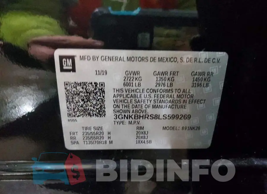 3GNKBHRS8LS599269 Photo# 13