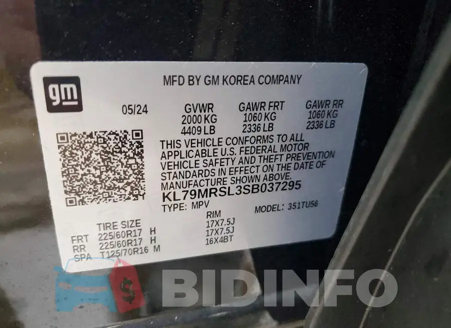 KL79MRSL3SB037295 Photo# 14