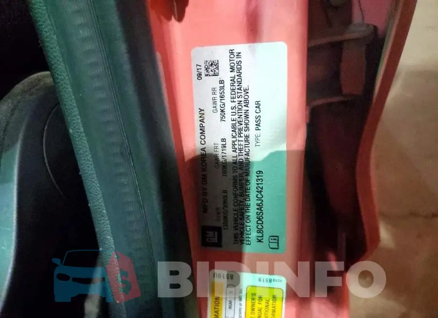 KL8CD6SA6JC421319 Photo# 13