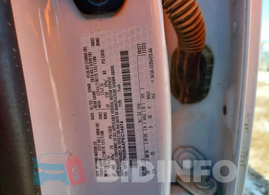 1FT7W2BAXPEC14974 Photo# 12
