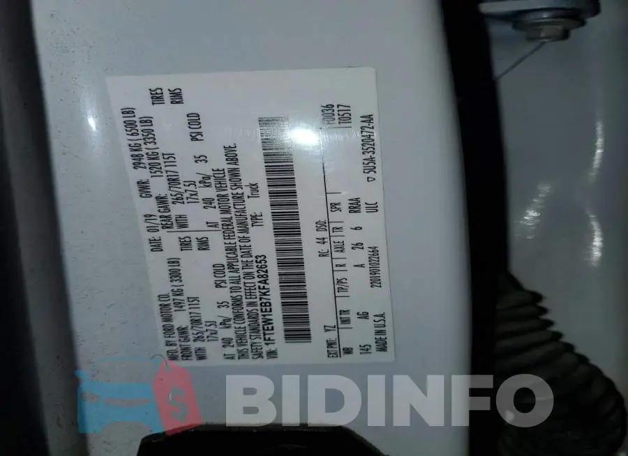 1FTEW1EB7KFA82653 Photo# 12