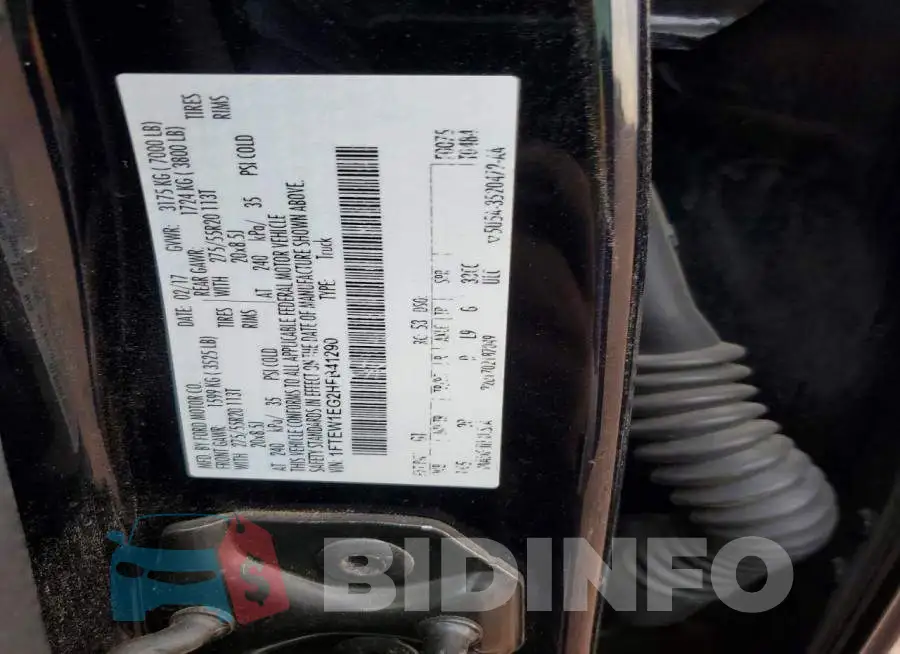 1FTEW1EG2HFB41290 Photo# 12