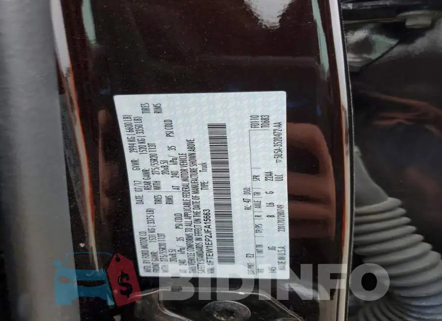 1FTEW1EP2JFA15663 Photo# 12