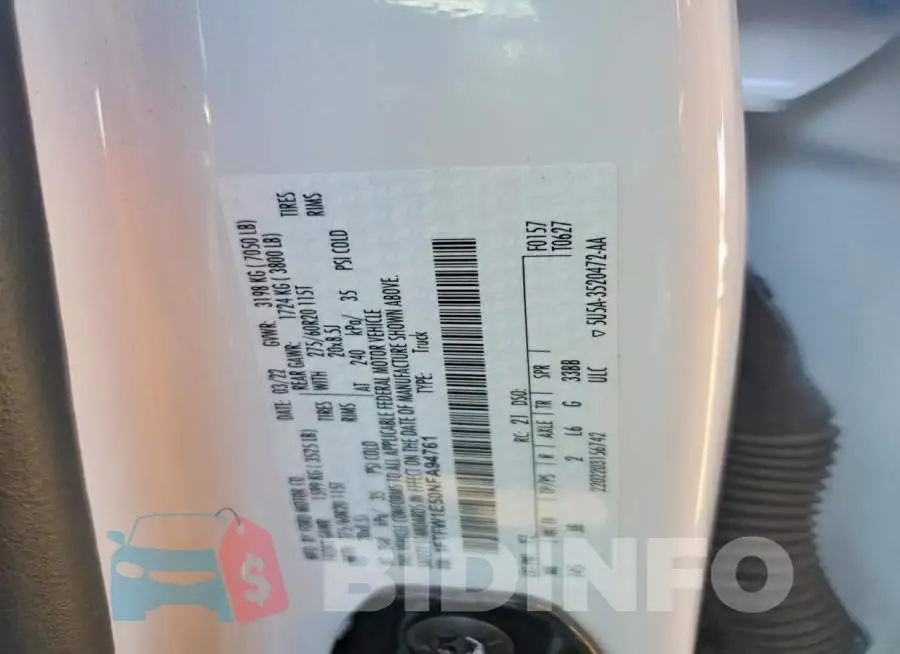 1FTFW1E50NFA94761 Photo# 12