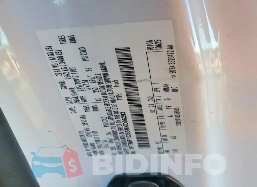 1FTMF1CB5MKD96293 Photo# 6