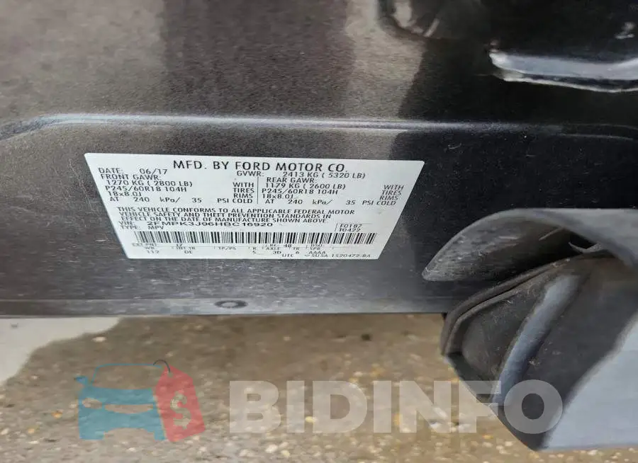 2FMPK3J96HBC16920 Photo# 14